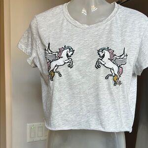 Unicorn Graphic Tee - Gray